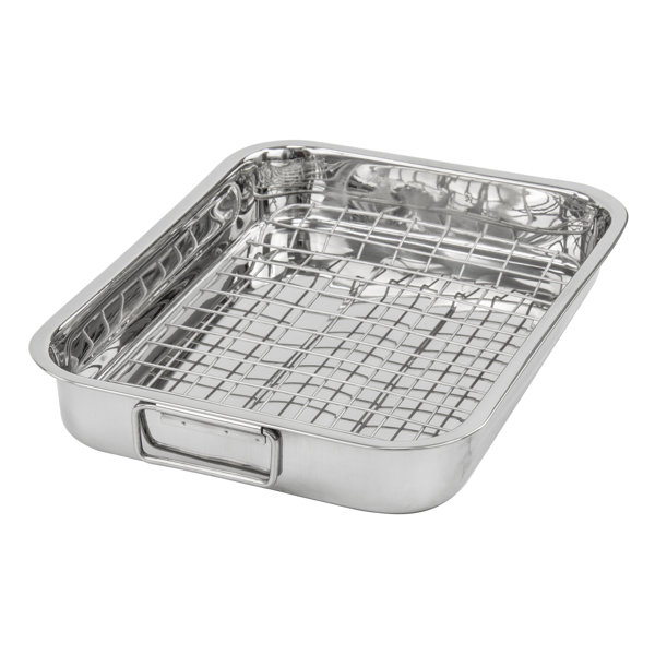 SQProfessionalLtd SQ Professional Lustro Stainless Steel Roasting Tray
